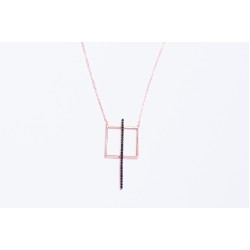 Lantisor Argint Black